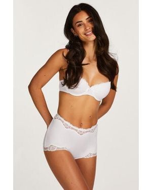 Hunkemöller Secret Lace Maxi Rio Briefs - White