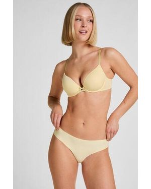 Hunkemöller Invisible Brazilian Lace Back - Geel