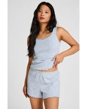 Hunkemöller Short Pointelle - White