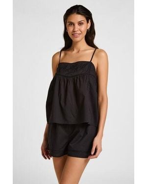 Hunkemöller Pyjama Short - Zwart