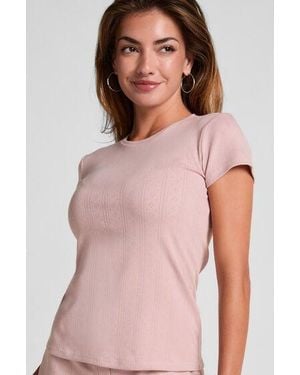Hunkemöller Pointelle Top - Pink