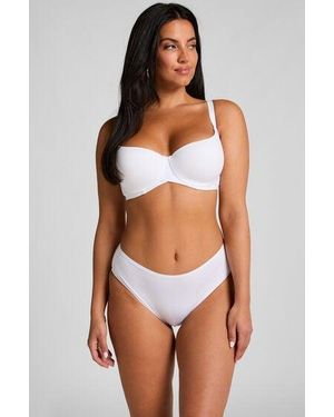 Hunkemöller Cotton High Leg Brazilian - Blue