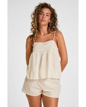 Hunkemöller Pyjama Short - Naturel