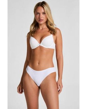 Hunkemöller Invisible Lace Back Brazilian - White