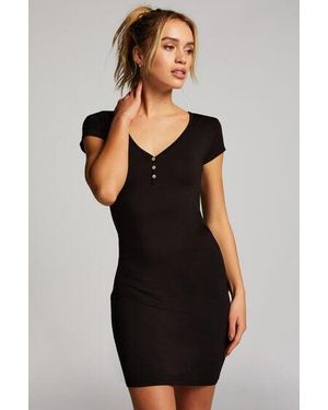 Hunkemöller Henley Nightshirt - Black
