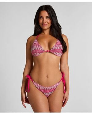 Hunkemöller Bikiniunterteil mit hohem Beinausschnitt Cali - Rot