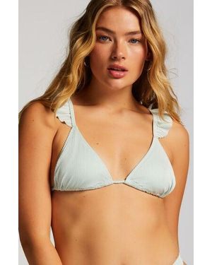 Hunkemöller Fiji Triangle Bikini Top - Blue