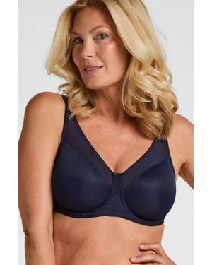 Hunkemöller Nina Non-Padded Underwired Minimizer Bra - Blue