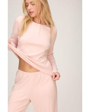 Hunkemöller Broek Loose Pointelle - Roze
