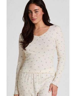 Hunkemöller Daisy Pyjama Top - White