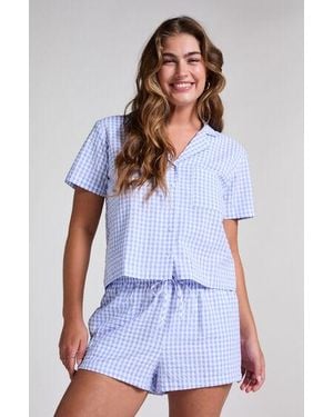 Hunkemöller Seersucker Short - White