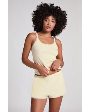 Hunkemöller Pointelle Shorts - Natural