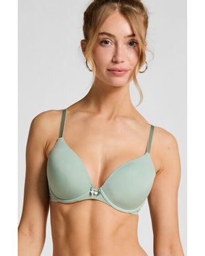 Hunkemöller Plunge Padded Underwired Bra - Green