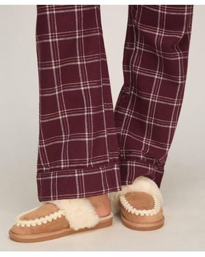 Hunkemöller Zapatillas Faux Suede Stitching - Morado