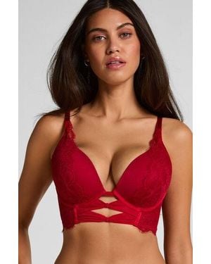Hunkemöller Marianna Push-Up Longline Bra - Red