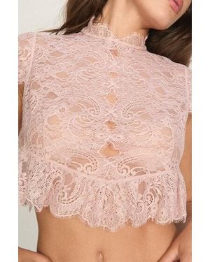 Hunkemöller Top Allover Lace Legacy - Roze
