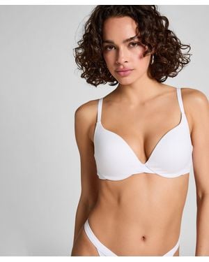 Hunkemöller Sujetador push-up de algodón preformado y con aros - Marrón