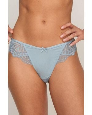 Hunkemöller Hoog Uitgesneden Brazilian Caroline - Blauw