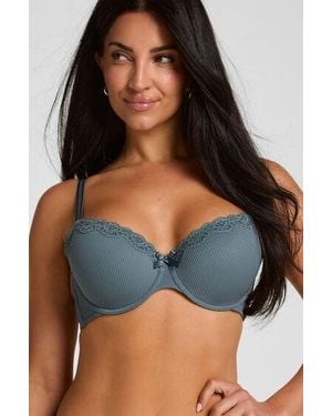Hunkemöller Lola Padded Underwired Bra - Blue