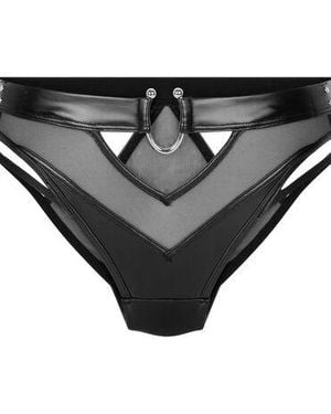 Hunkemöller Hoog Uitgesneden Brazilian Zelda - Zwart
