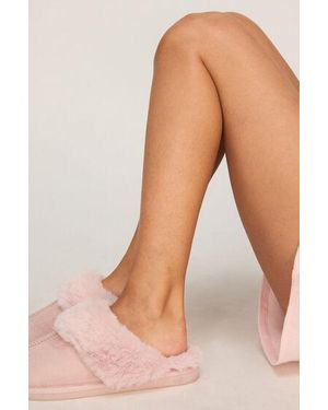 Hunkemöller Slippers Suede - Natural