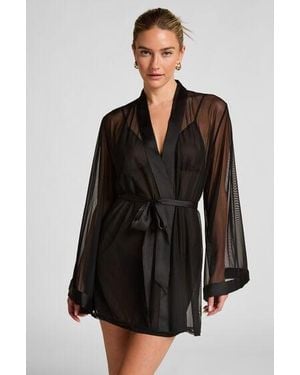 Hunkemöller Maxime Tulle Kimono - Black