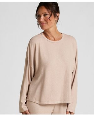 Hunkemöller Pyjamatop Jersey - Natur