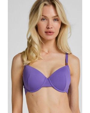 Hunkemöller Luxe Padded Underwired Bikini Top - Purple