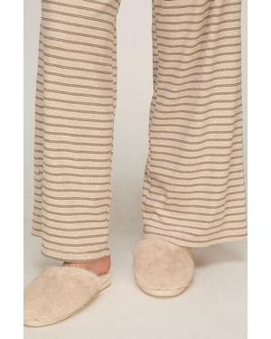 Hunkemöller Slipper Faux Fur - Natural