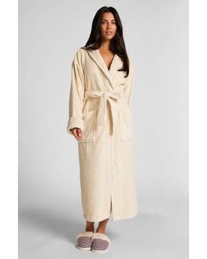 Hunkemöller Soft Fleece Bathrobe - Natural