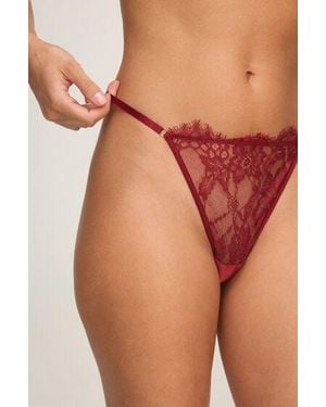 Hunkemöller Highleg Thong Cecilia - Red