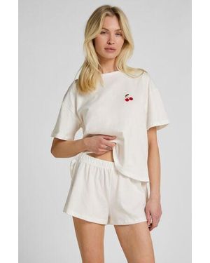 Hunkemöller Pyjamaset Cotton - White