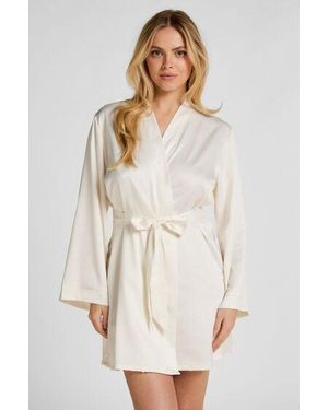 Hunkemöller Kimono Bruid Satijn - Wit