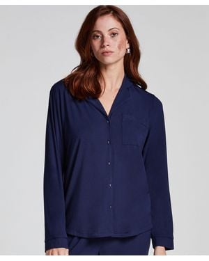 Hunkemöller Chaqueta de manga larga de jersey Essentil - Azul