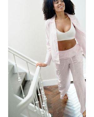 Hunkemöller Pant Cotton Stripe Heart - Pink