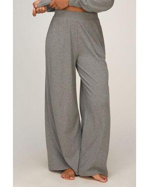 Hunkemöller Pant Premium Rib Jersey - Grijs