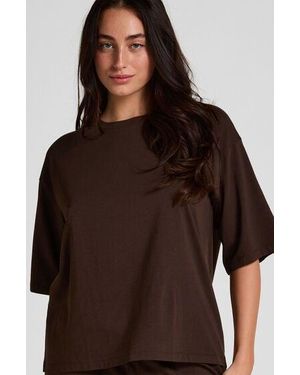 Hunkemöller Pyjama Top Loose - Brown