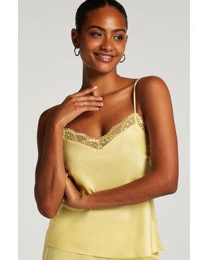 Hunkemöller Satin Lace Cami Top - Brown