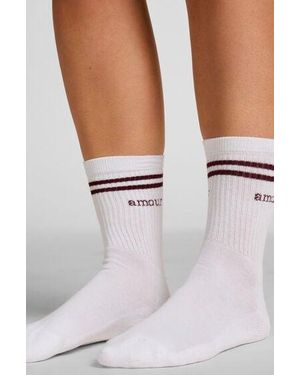 Hunkemöller Cotton Crew Socks - White