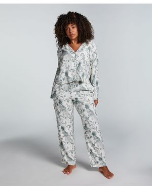 Hunkemöller Pantalón de pijama de algodón - Gris