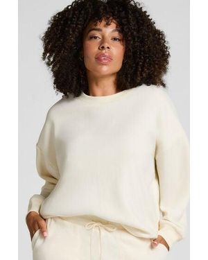 Hunkemöller Top Sporty Fleece - White