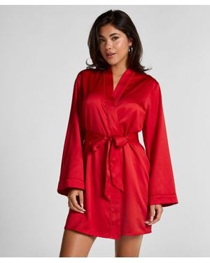Hunkemöller Kimono Satin - Rojo