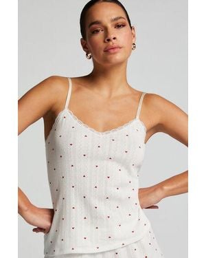 Hunkemöller Cami Lace Top - White