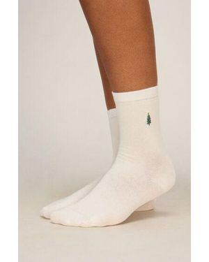 Hunkemöller Socks 3 Pair Cotton - Natural