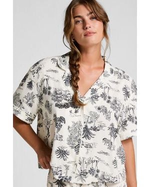 Hunkemöller Jacket Short Sleeves Woven - Grey