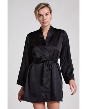Hunkemöller Kimono Satin - Zwart