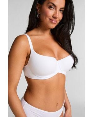 Hunkemöller Katoenen Voorgevormde Beugel Bh - Wit