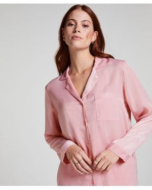 Hunkemöller Chaqueta de manga larga y satén - Rosa