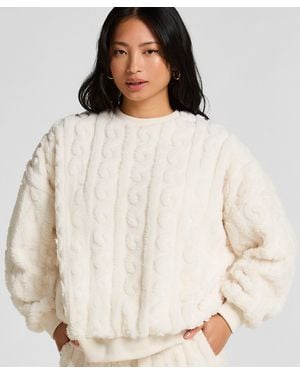 Hunkemöller Top Cable Fleece - Natural