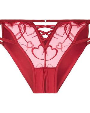Hunkemöller Hoog Uitgesneden Brazilian Olivia - Roze